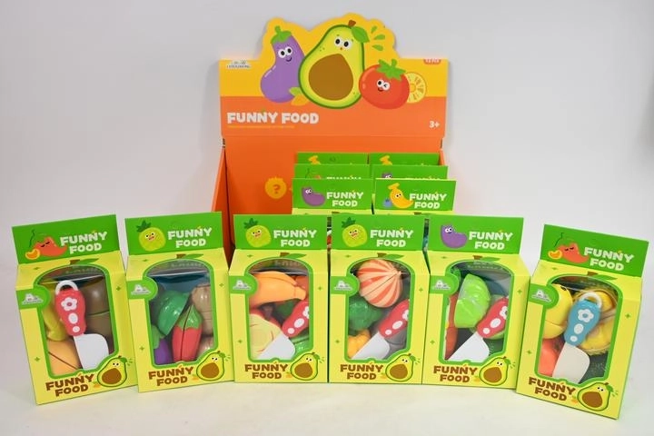 Set da taglio per bambini con frutta e verdura
