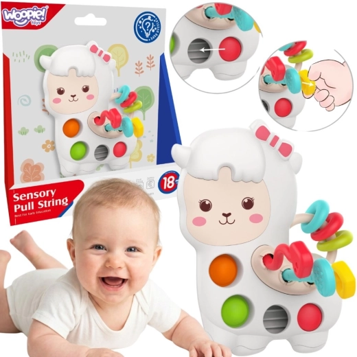 Woopie baby giocattolo sensoriale manipolativo Montessori lama 3in1 18m+