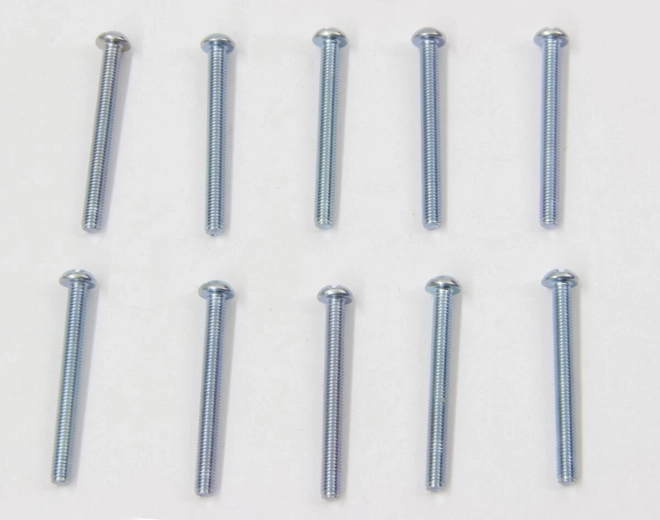 Viti a testa cilindrica M3 × 30 mm, acciaio zincato - 10 pezzi