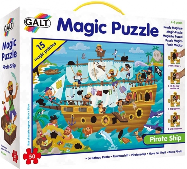 Puzzle magico Nave Pirata per bambini