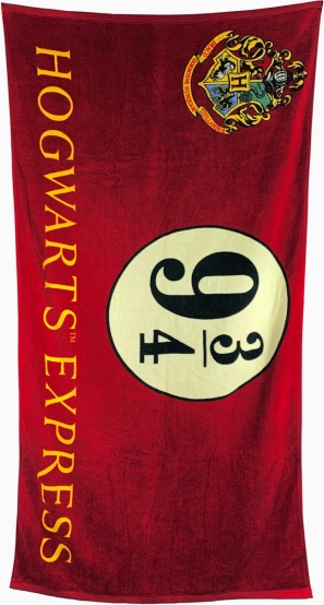 Asciugamano Harry Potter binario 9 e 3/4, 75 × 150 cm