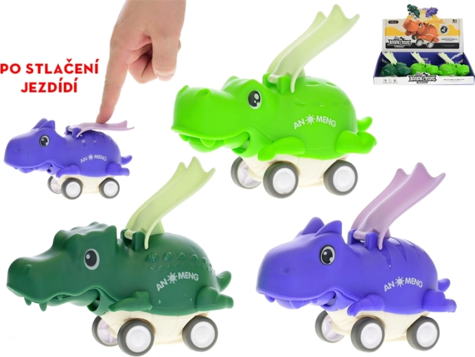 Dinosauro a ruote 15 cm per bambini