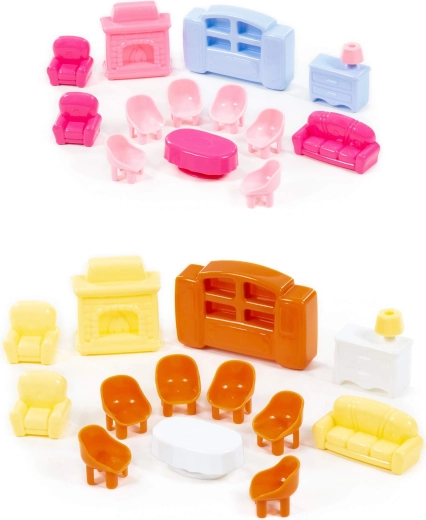 Mobili per casa delle bambole – set da 13 pezzi per bambini