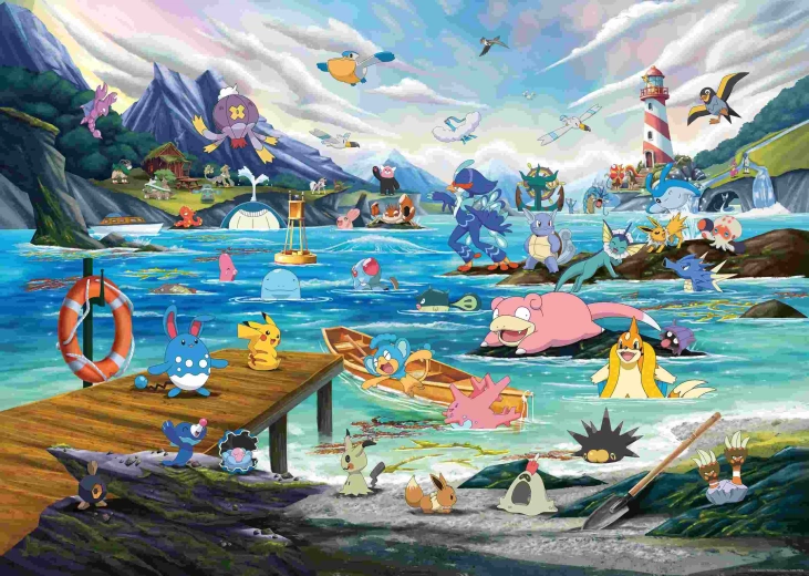 Puzzle Ravensburger Pokémon Breakout 3, 1000 pezzi