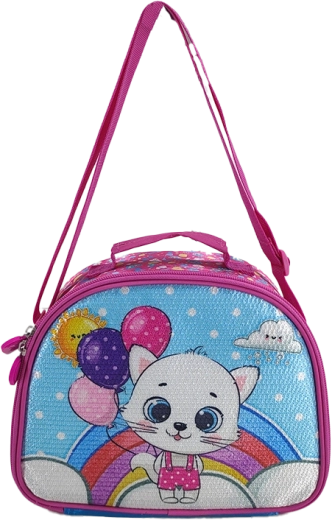 Borsetta gattina con palloncini 25 cm