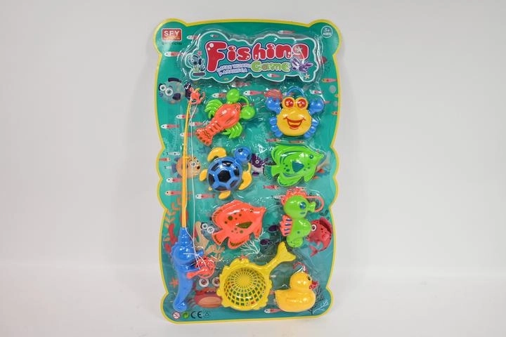 Gioco di pesca per bambini con canna e pesciolini