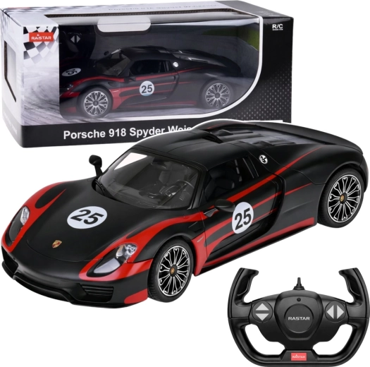 Auto RC PORSCHE 918 Spyder Performance 1:14 nero Rastar