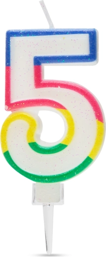 Candela per torta numero 5