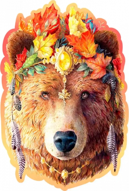 Puzzle di legno Orso Elegante di Wooden City