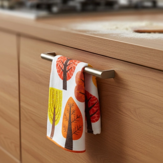 Strofinaccio da cucina in microfibra con motivo autunnale 58 × 38 cm - 1 pezzo