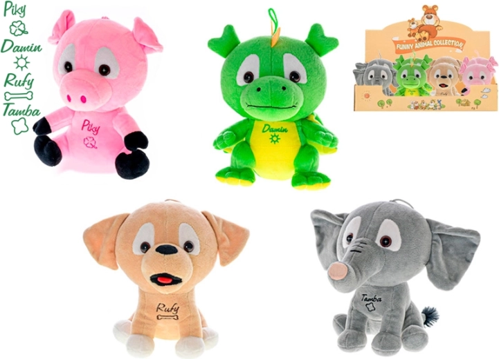 Set di animaletti di peluche 15 cm – 8 pezzi