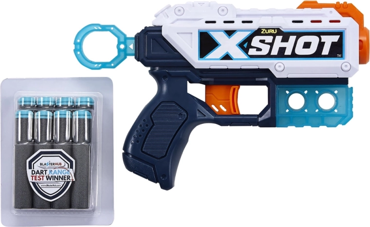 X-SHOT - pistola Kickback con 8 dardi