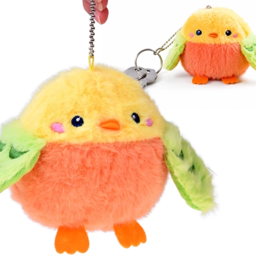 Uccellino di peluche Arbuzik Łobuzik con fischietto e catenina per appendere 11 cm - 1 pezzo