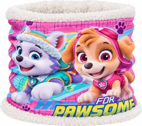 Scaldacollo per bambini Paw Patrol Skye e Everest bianco