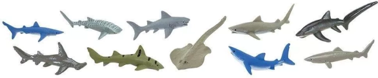 Safari Ltd. Squali – set di 48 miniature