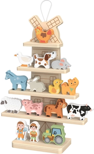 Mulino sospeso in legno 2Kids Toys con animaletti – fattoria