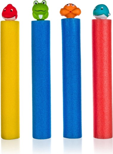 Siringa ad acqua in schiuma con animaletti 35 × 5 cm