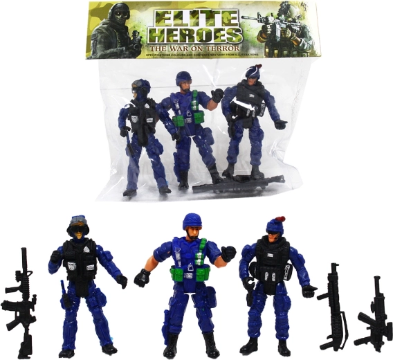 Action figures di soldati – set da 3 pz, serie 4