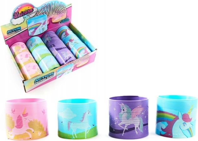 Molla colorata Unicorno (12 pz nel display)