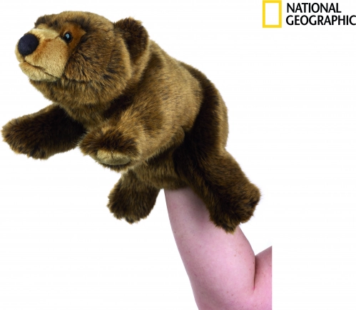 Burattino da mano orso grizzly National Geographic