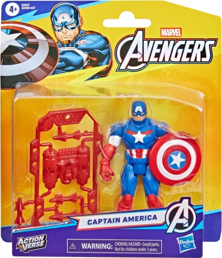 Hasbro Marvel Avengers ActionVerse Action Figure di Captain America