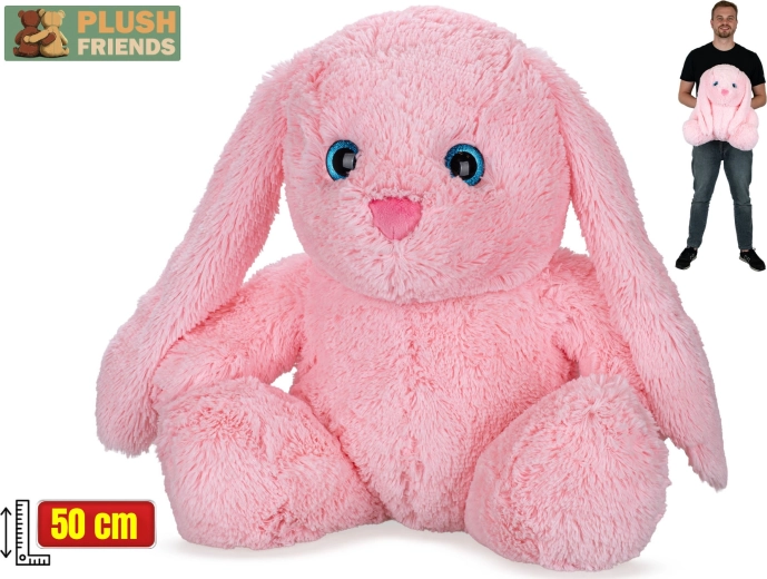 Plush Friends coniglietto rosa 50 cm