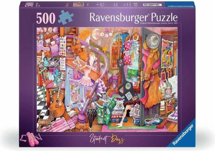 Puzzle Ravensburger Tempi da studenti 500 pezzi