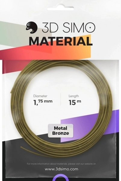 Filamento per penne 3D e stampa 3D con effetto metallico – oro, 1,75 mm, 15 m