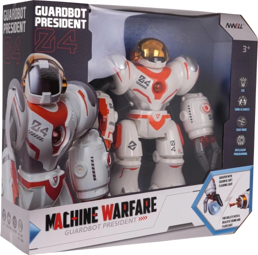 Robot telecomando multifunzionale bianco e arancione