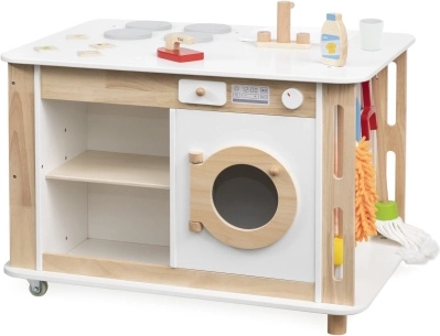 Centro domestico in legno 3 in 1 con accessori Viga