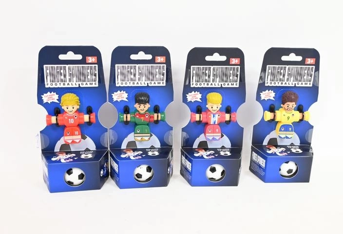 Finger spinners calcio da tavolo – statuina di calciatore con pallone