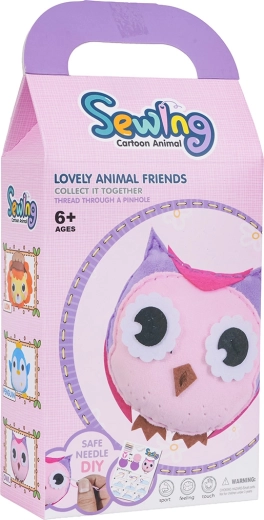Kit creativo per cucire un gufo di peluche