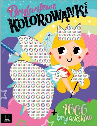 Album da colorare scintillante con adesivi a strass