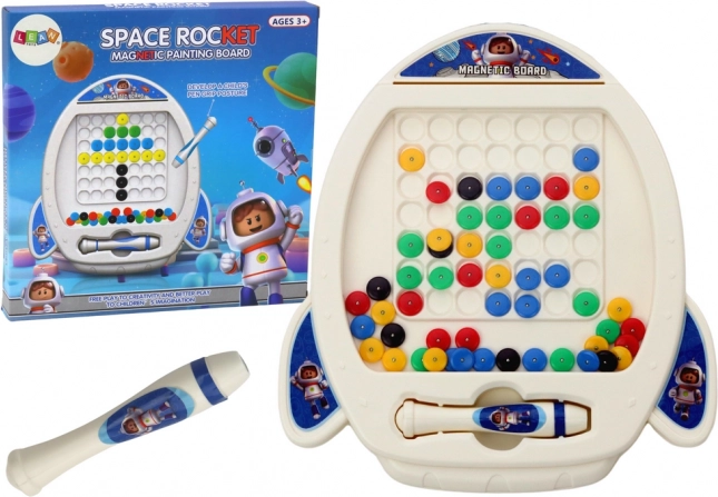 Lavagna magnetica Astronave per bambini