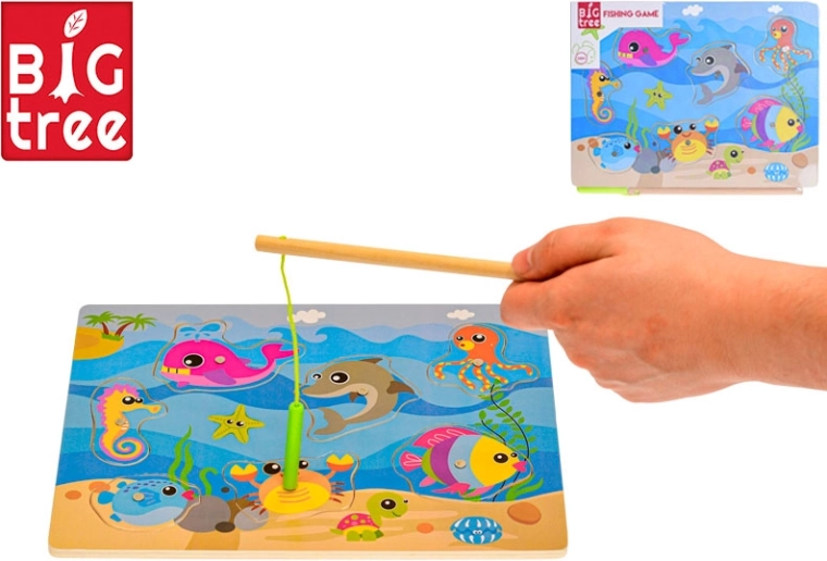 Big Tree gioco magnetico in legno Pesci
