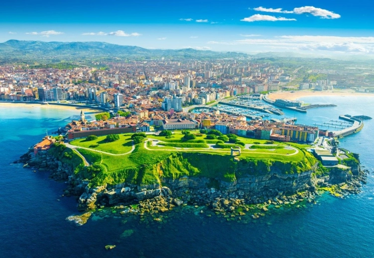 Puzzle Vista di Gijón in Spagna 1000 pezzi