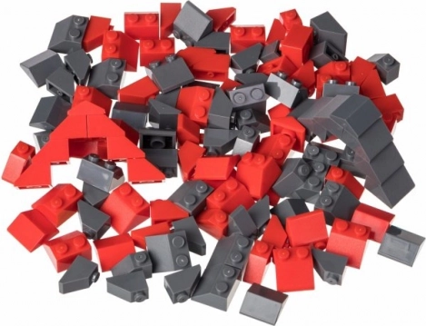 Set creativo per tetti rossi e grigio scuro