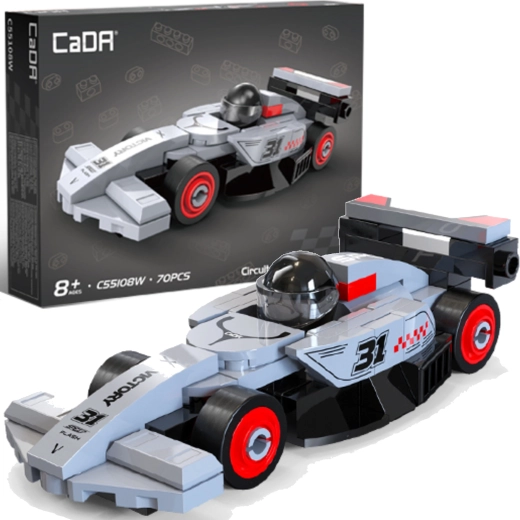 Costruzioni CaDA auto da corsa Circuit racing car grigia 70 pezzi
