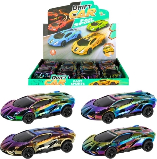 Auto da corsa drift con effetto camaleonte (carica a frizione)