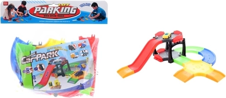 Garage in plastica con pista per bambini