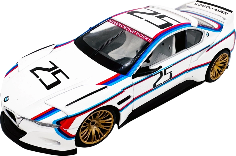 Modello in metallo 1:24 BMW 3.0 CSL Hommage bianco