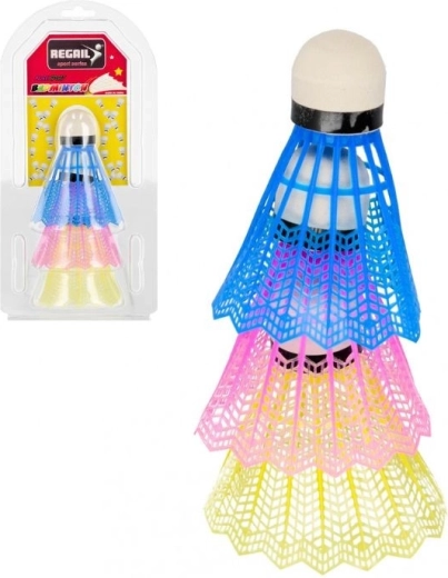 Volani da badminton colorati Regail 3 pz