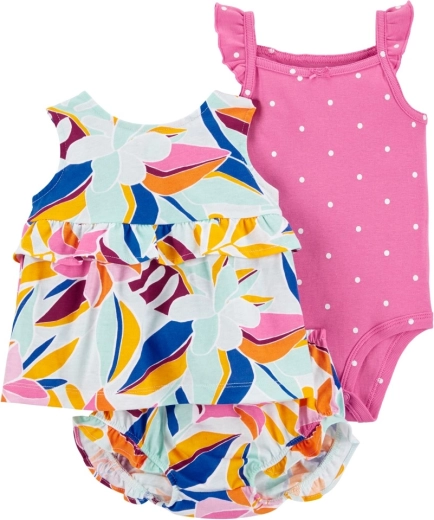 Set Carter's da 3 pezzi per neonato Multi Floral – 6 m