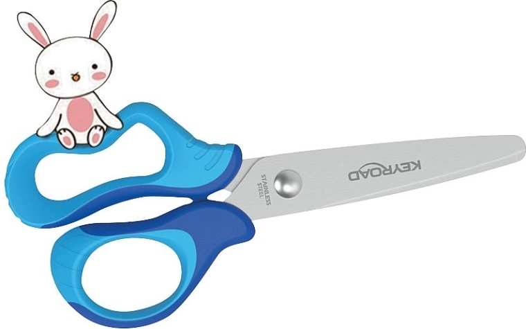 Forbici per bambini Keyroad Soft 12,5 cm – blu