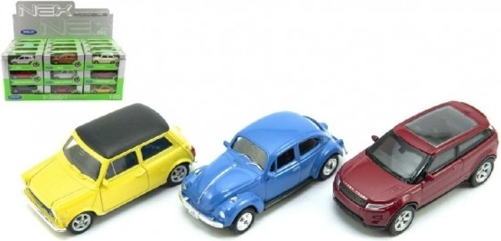 Mini automobilina in metallo Welly 7 cm – mix di modelli