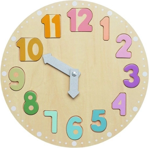 Jabadabado puzzle in legno a forma di orologio per bambini