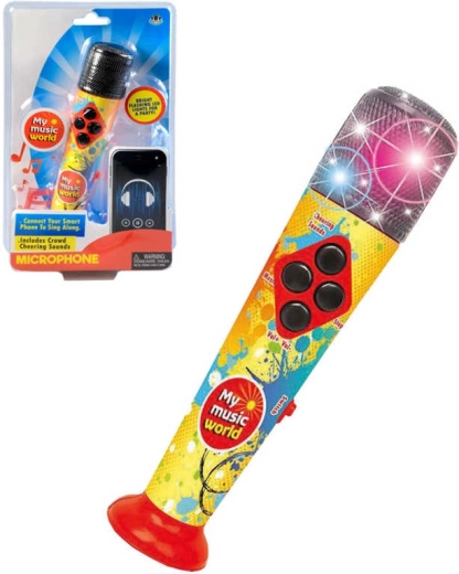 Microfono per bambini con melodie, luce LED e suoni 20 cm - 1 pezzo