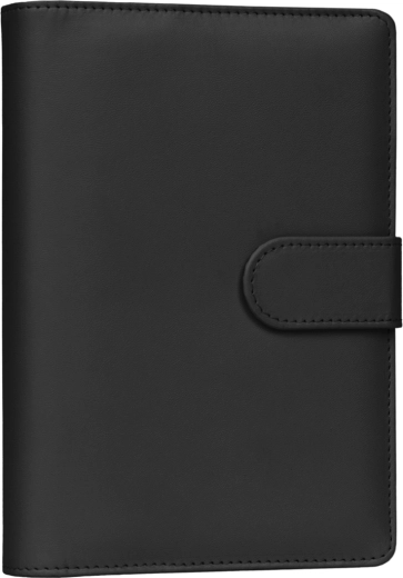 Notique refill – agenda settimanale ad anelli con fogli intercambiabili 2027, nero, 12,5 × 19 cm