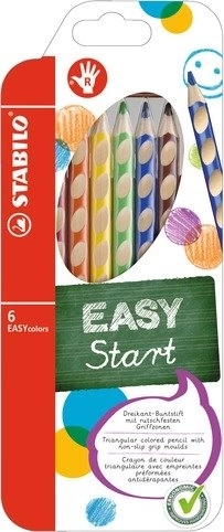 STABILO EASYstart set di pastelli per destrimani, 6 pz