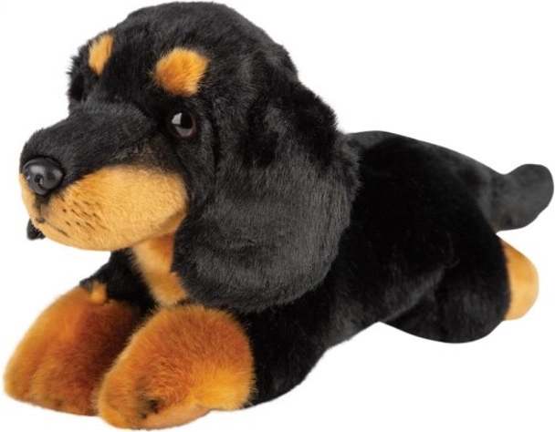 Bassotto nero di peluche